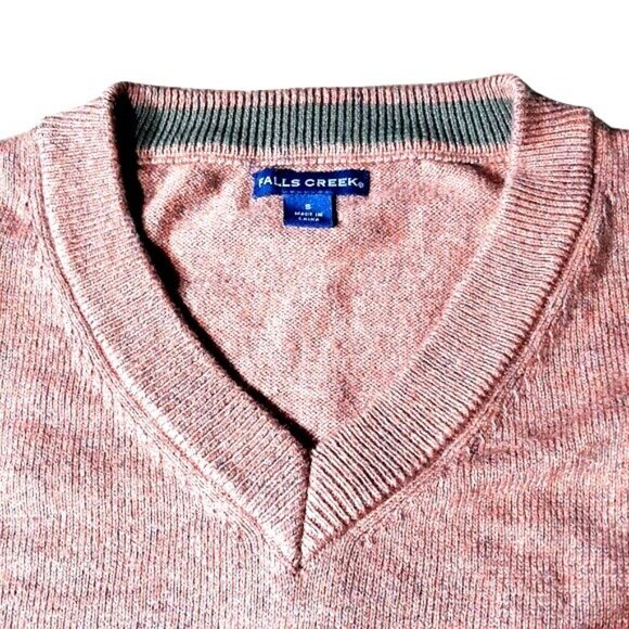 Falls Creek Falls Creek Sweater Long Sleeve 100% Cotton Rust New - Picture 2 of 5